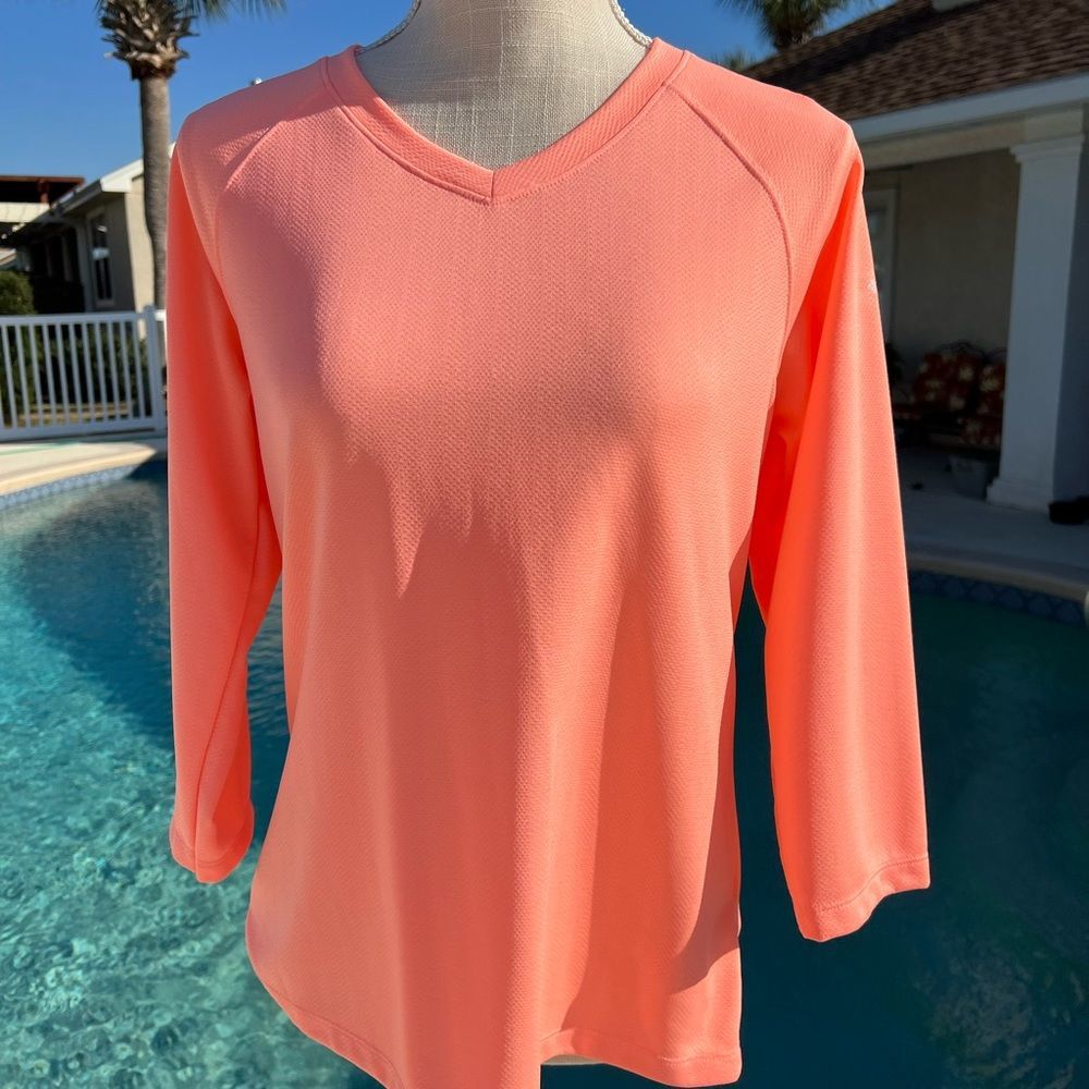 Columbia Performance Fishing Gear 3/4 Sleeves Pullover Shirt